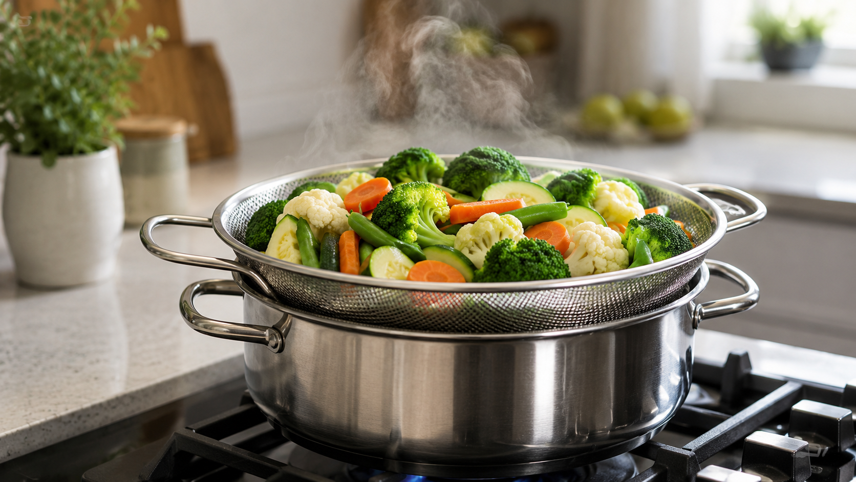 Verdure al vapore senza vaporiera: sapore pieno, zero effetto bollito